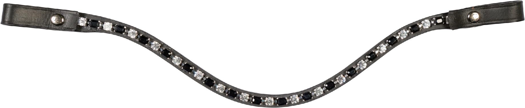 HKM Amazing Browband Black/Silver Full