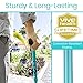 Folding Cane by Vive - Sturdy Lightweight Walking Stick for Men & Women - Collapsible Cane Design for Portability & Convenience - Sleek & Fashionable Look (Teal)