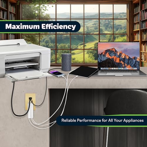 Image of TOPGREENER 4.2A 3-Port Type C USB Outlet, 15 Amp Receptacle Plug, Charging Power Outlet with Dual Type C&A Ports, Screwless Wall Plate Included, UL Listed, Residential Grade, Gold