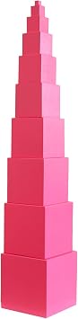MONTESSORI OUTLET Pink Tower for 3-6 Years Montessori Education at School and Home