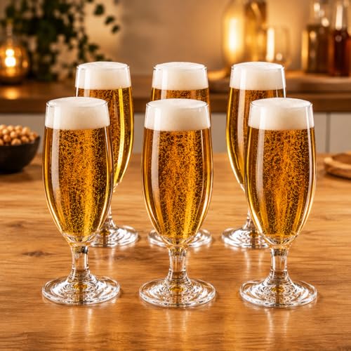 Taça para Cerveja Gourmet 300ml | Ideal para Pilsen, Lager e Artesanais | Vidro Fino, Elegante e Resistente