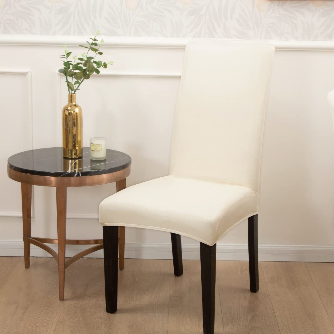 Lot de 6 housses de chaise en cuir souple, extensibles, imperméables