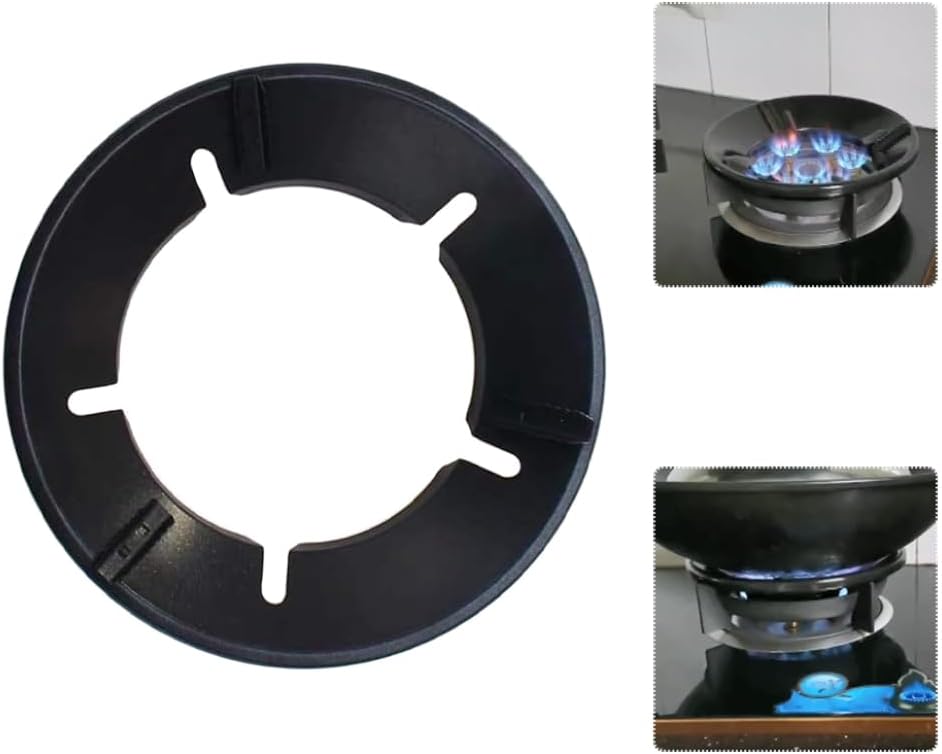 Cooktop Parts Accessories Gas Stove Wok Ring Gas Hob Pan Support Kitchens Pot Holders 5 Slots Black