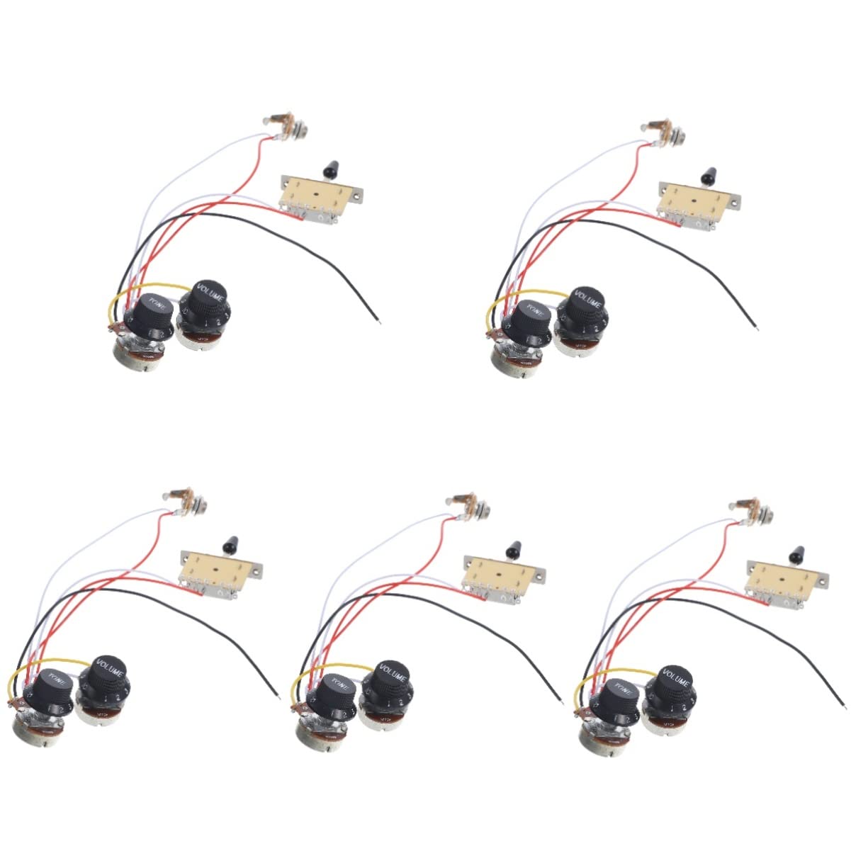 5sätze Gitarren Potentiometer Ak Bk Schalter Ersatzkabelbaum Für Gitarren Hochwertige Qualität Einfache Installation Für Musiker Und -enthusiasten
