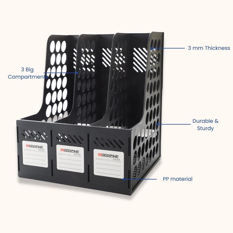 Large Plastic File Rack DaKos Plastic File Rack, plastic file rack for office, plastic file ...