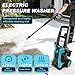 Pressure Washer, 2400W 220Bar 540L/H Electric Pressure Washers with Hose Reel & 8m Hose, Soap Bottle, Foam Nozzle & High Pressure Spray Gun for Cleaning Cars, Fences, Patios, Gardens & Driveways