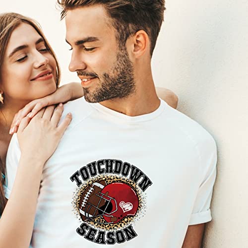 American Football Iron On Transfer Sports Iron On Decals T-Shirt Iron On Patches Heat Transfer Stickers Thermal Transfer Applique Football Helmet Design Sports Party Costume Decorations Supplies 5Pcs #TOP3