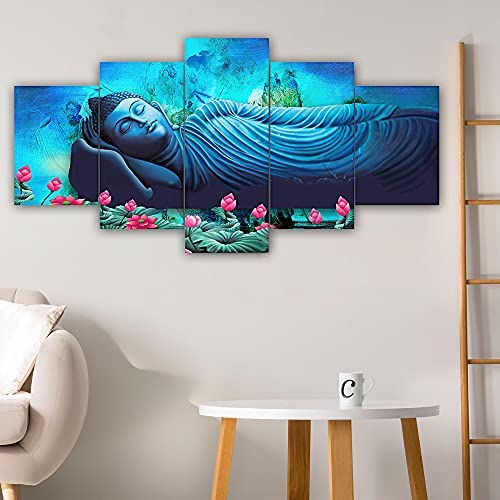 Rudransh SSet of Five Framed Painting for Wall Decoration, Paintings for Home Decoration, Paintings for Living Room, Bedroom (125 X 60 CM) GT9