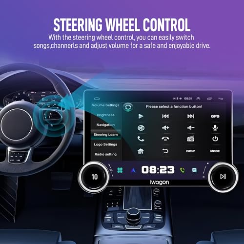 Image of Diamond 2K Car Android System Touch Screen 4GB+64GB|10.1 Inch|4 Core|Wireless Carplay Adapter & Android Auto | Car Stereo |Universal All Cars| Including AHD Rear View Camera| 2 Years Warranty