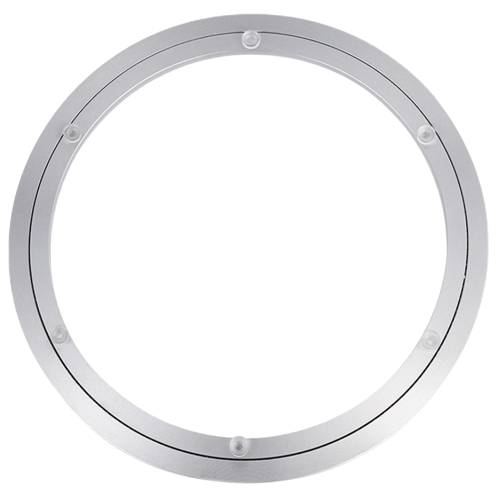 Cuscinetto for giradischi in lega di alluminio, cuscinetto for giradischi Lazy Susan in lega di alluminio argento, dimensioni multiple(50Cm)