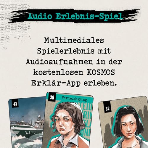 Stadtkrimis Exit Escape Stadtführung Kosmos 685652 Die Jury Die Welle des Schweigens, Erlebnis Audio Spiel, True Crime Spiel, Krimispiel, Beweise sichten und anhören und am Ende urteilen, Ihr seid die Jury
