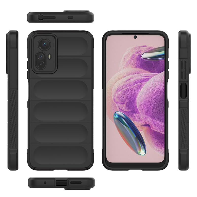 WOKEZ TPU Fodral för Redmi Note 12S - Mörkröd, Reptålig & Tvättbar