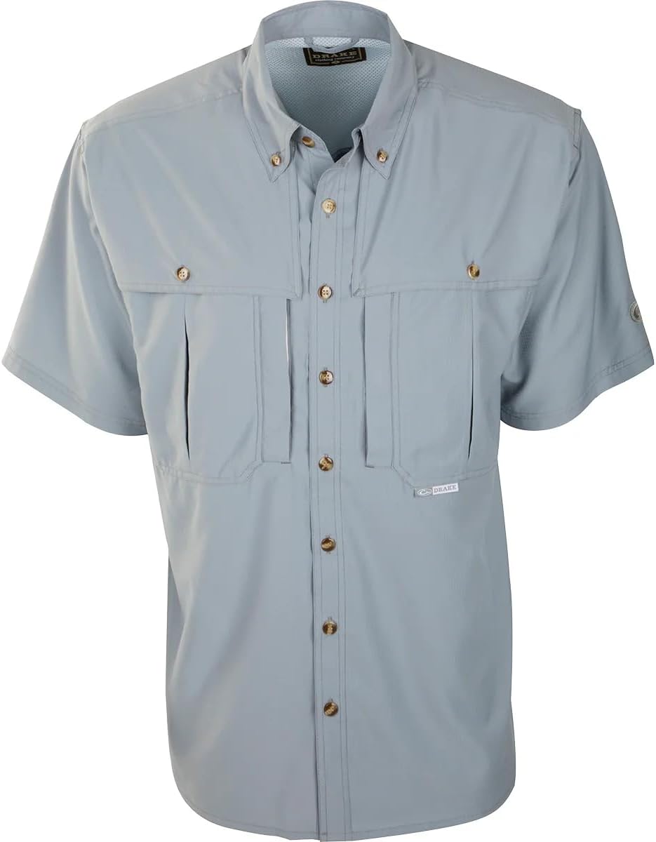 Drake Flyweight Wingshooter's Shirt S/S, Color: Black, Size: Large (DS7002-BLK-3)