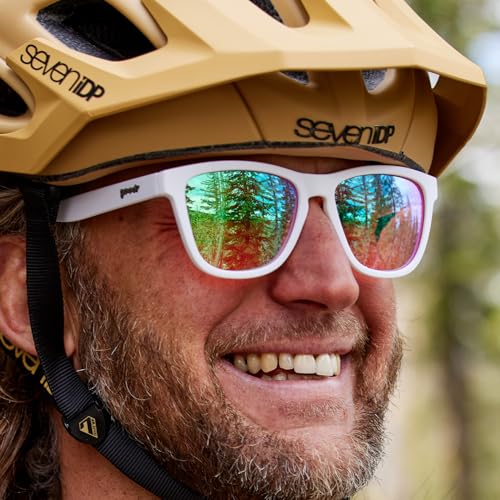 goodr Au Revoir, Gopher Polarized Sunglasses for Men & Women, Medium Sized (OG), White Solid Frame with Rose High Contrast Lenses, UV400 Protection, No Slip, No Bounce3