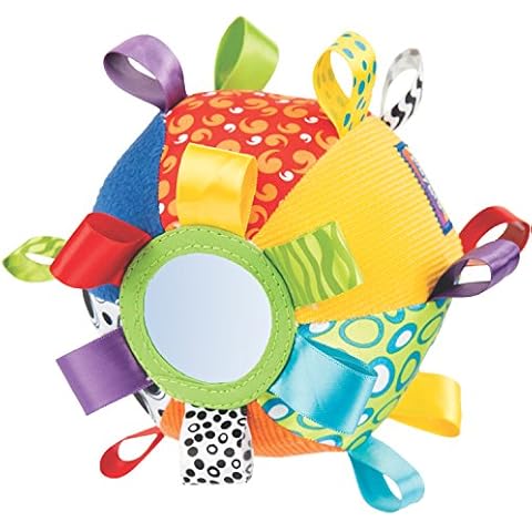 Playgro Kick & Play Loopy Loops Ball - Interactive Sensory Development Toy for Babies 3+ Months - Boosts Touch, Movement Skills with Fun Football Design - Crawling Baby Toy Cover