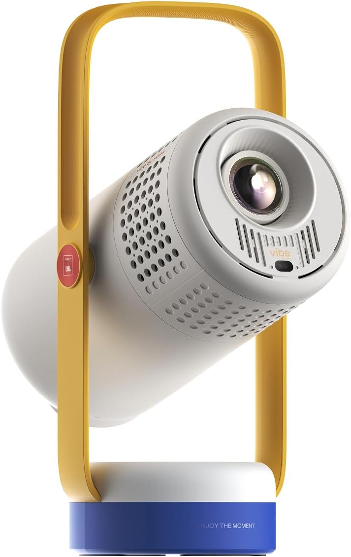 XGIMI Vibe One Mini 1080P Smart Portable Projector,Google TV with Licensed Netflix, Sound by JBL, Built-in Battery, Auto Focus Auto Keystone, HD Outdoor Movie Projector for Home(Blue Spark) - Amazon product rated Grade B