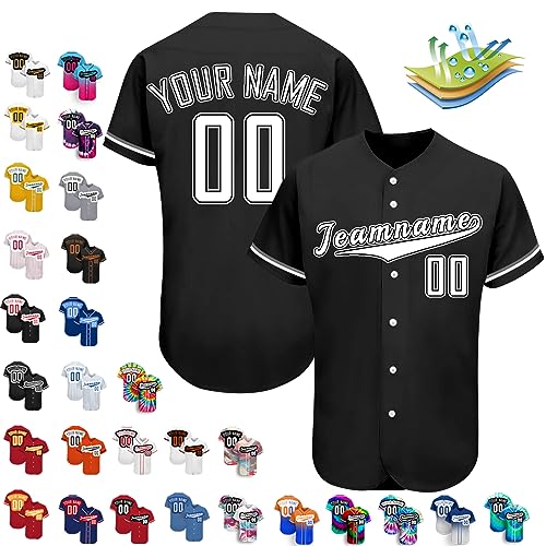 Benutzerdefinierte Baseball-Trikots, Personalisierte Baseball-Shirts, Individuelle Baseball-Shirts FüR MäNner, Frauen, Jugendliche