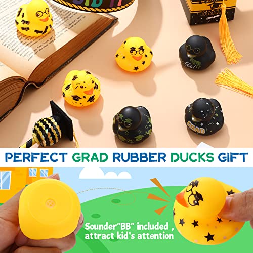image for Sratte Graduation Rubber Ducks 2 Inch Graduation Rubber Ducky Party Fa