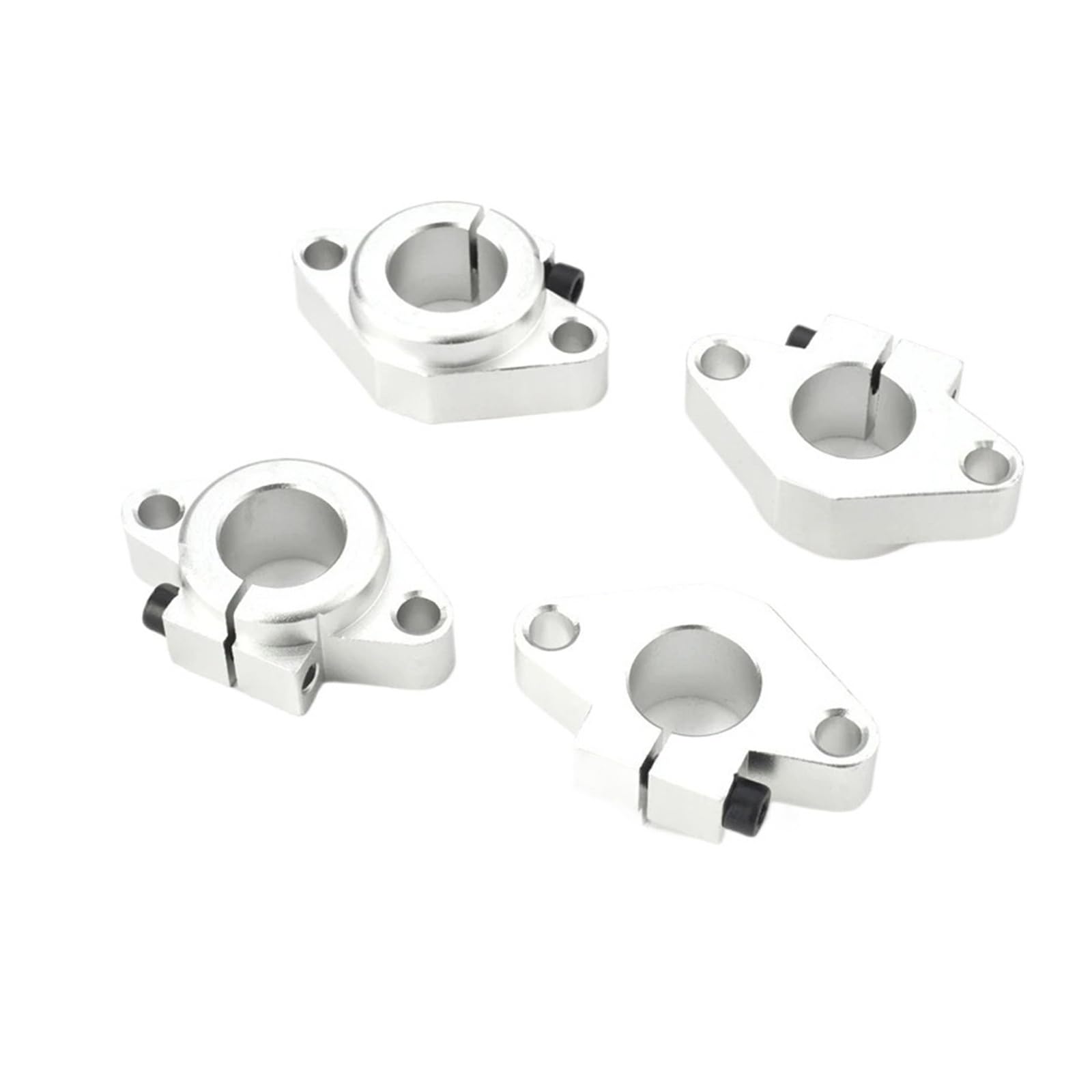 Lot de 2 pièces SHF8 SHF10 SHF12 SHF13 SHF16 SHF20 SHF25 SHF30 - Pièces de support d'arbre linéaire en aluminium pour routeur CNC (SHF30 - 2 pièces)