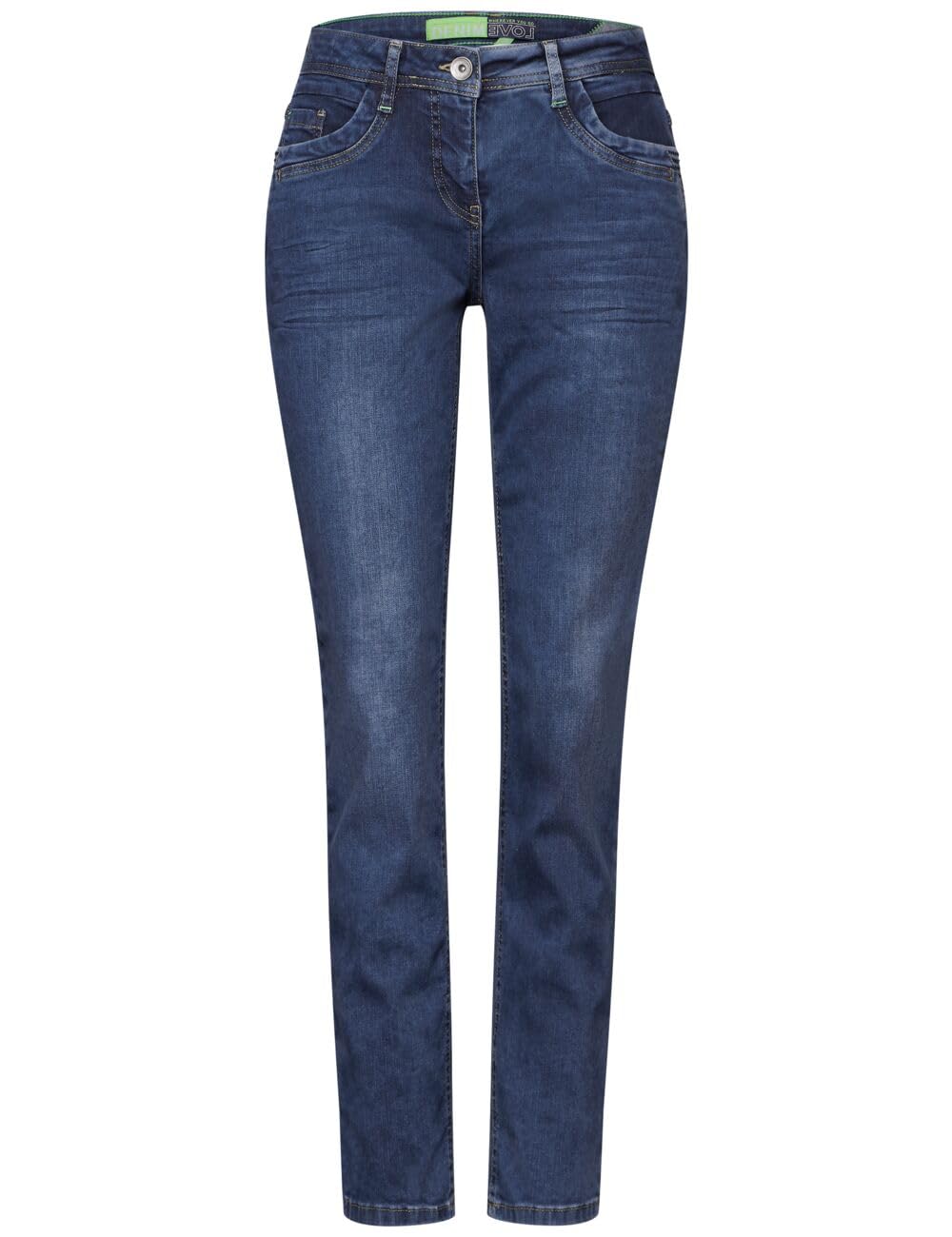 Cecil B378398 - Styl Scarlett Mid Blue Decorated Kobiety