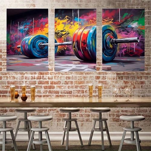 Graffiti sur toile 20 x 30 cm pour habiller un mur blanc de salon