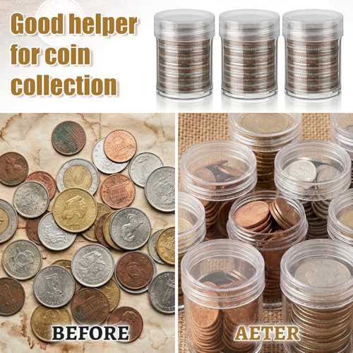 Tubos Plásticos Transparentes para Monedas Half Dollar 30 Piezas miniatura 3