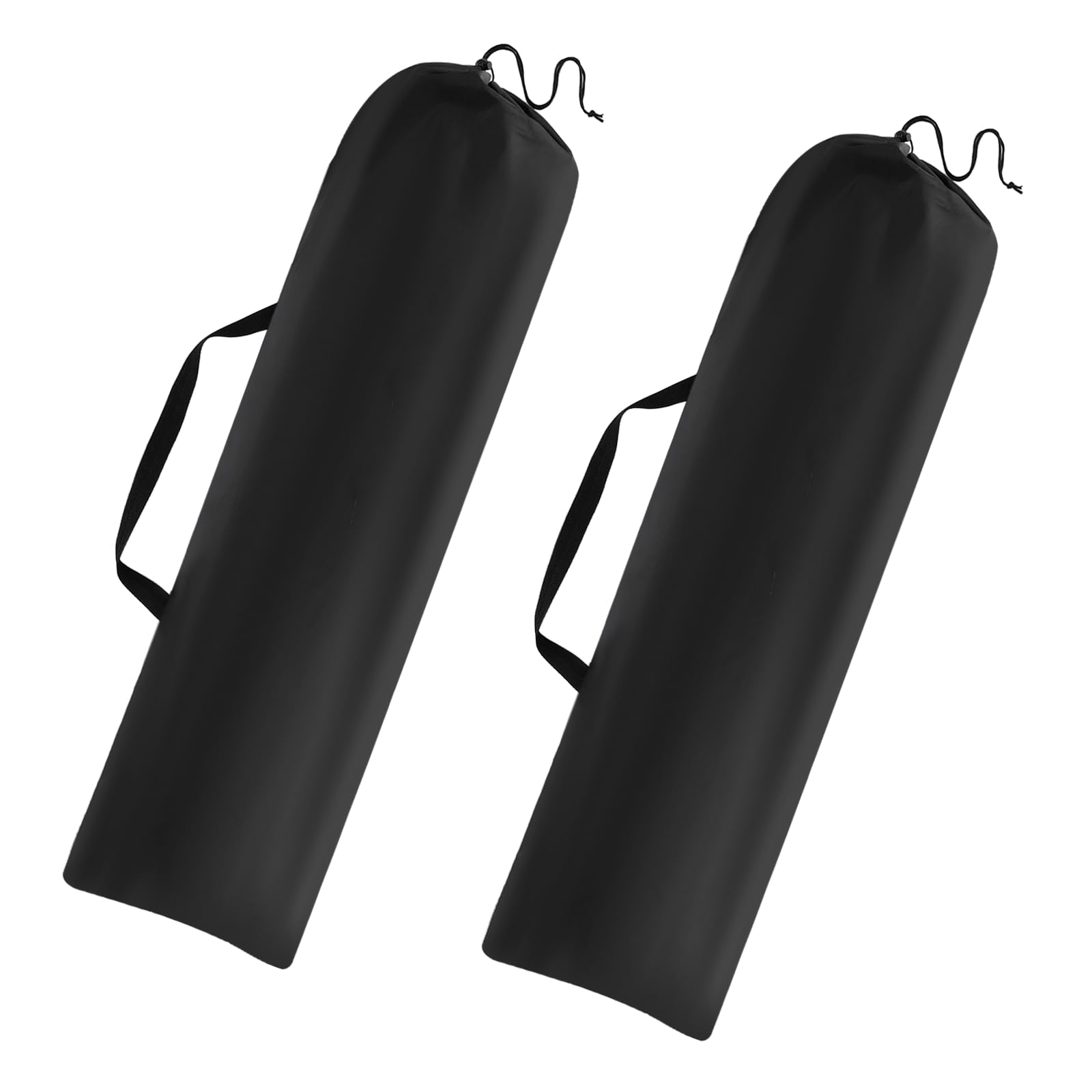 YELARXI Camping Chair Bag Replacement, Folding Chair Carry Bag Tear-Resistant Portable with Shoulder Strap & Drawstring 41 x 14 & 2Pcs & Black - Fit for (Camp Chairs/Hammock/Tripod)