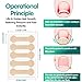 Ingrown Toenail Treatment, 60 Pcs Breathable Ingrown Toenail Strips, Painless Toenail Support Tool for At-Home Pedicure and Foot Care, Toenail Corrector Patch （60 Count (Pack of 1)）