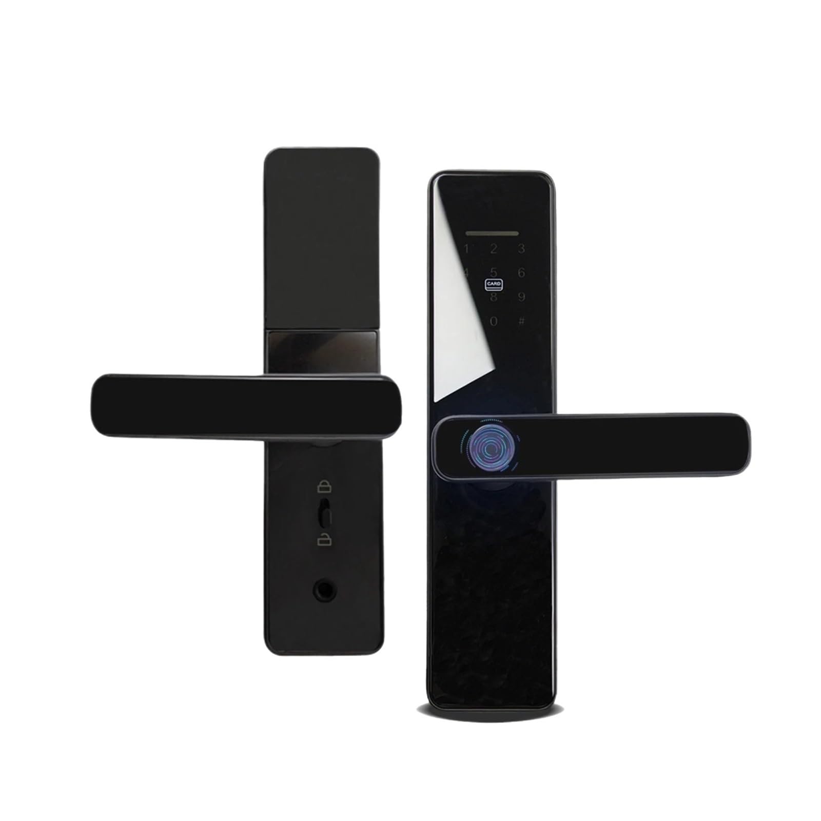 Serrure de porte électronique biométrique intelligente pour porte d'entrée