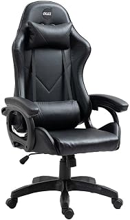 Cadeira Gamer Dazz Preta – Ergonômica – Design Gamer – Conforto para Longas Sessões – Preto