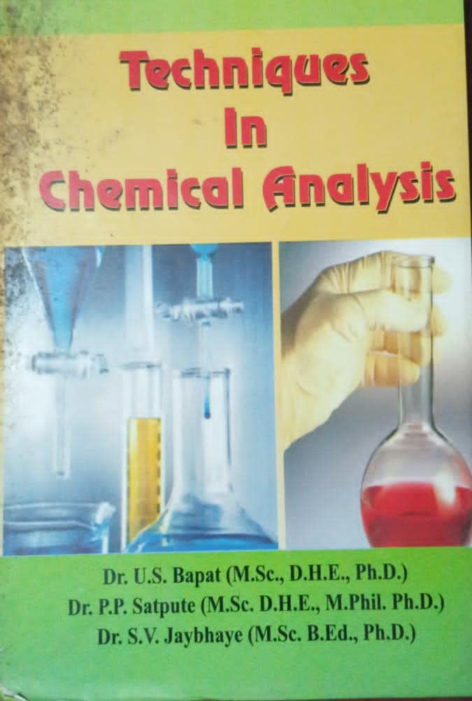Buy Techniques in Chemical Analysis Book Online at Low Prices in India