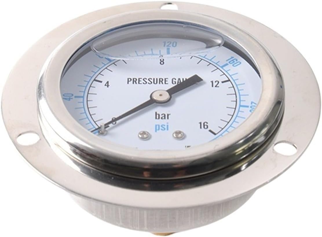Pressure Gauge YN60ZT PT1/4 60mm Stainless Steel Hydraulic Gauge(YN60ZT 0-60bar)