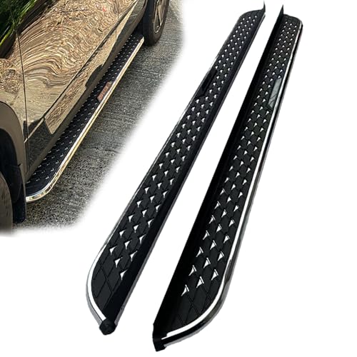 Marchepied à paillettes pour Peugeot 3008 2016-2022 - Marchepied latéral en aluminium effet ciel étoilé (avec supports)