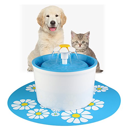 Fuente de Agua Automática para Mascotas 1.6L Azul