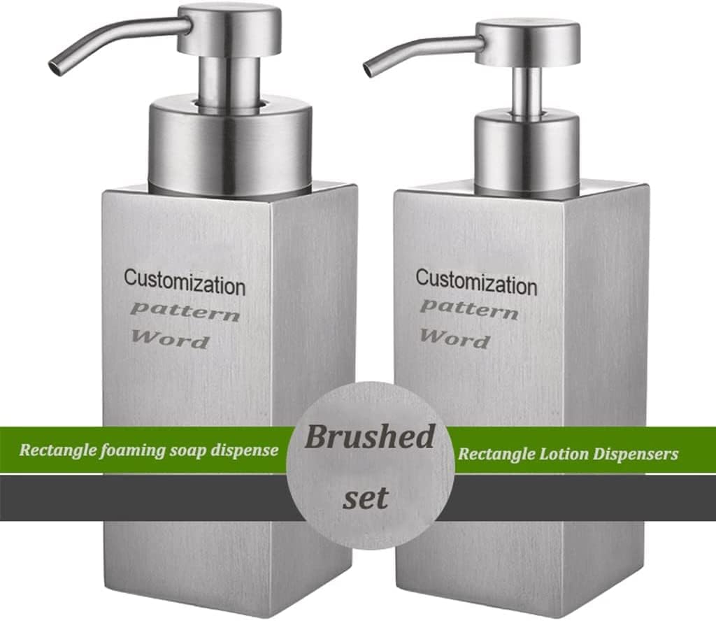 Stainless Steel Soap Dispenser Refillable Lotion Dispenser Indestructible Soap Pump Dispenser 14oz for Office Toilet Home