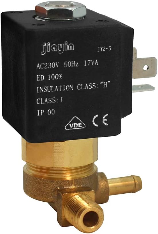 JYZ-5 Jiayin 2/2 Way AC 230V 50Hz G1/8" Normally Closed Electromagnetic Solenoid Valve for Water Gas Stream
