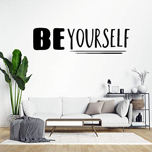 PVC Wall Sticker Wall Decor Stickers Be Yourself Funny Wall Decals for Home Living Room Bedroom Wall Decorations