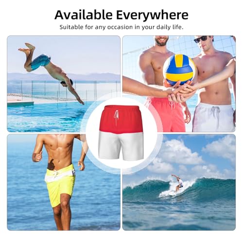 Short de bain pour homme imprimé drapeau indonésien de plage - 4