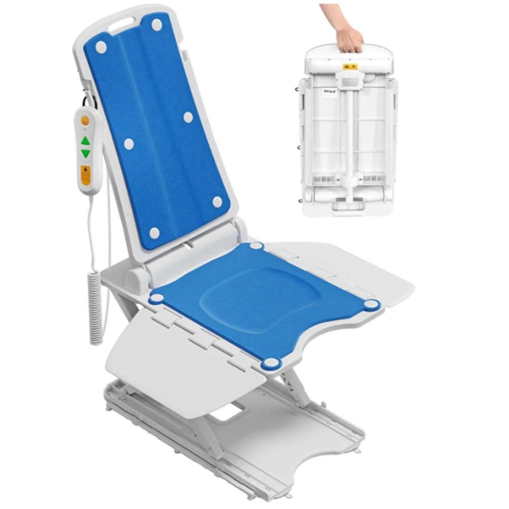 BCBKD Sollevatore Elettrico per Sedia per Anziani, Supporta Fino A 136 kg, Altezza Regolabile Fino A 50,8 Cm, Design Leggero A 13,2 kg per Una Facile Mobilità
