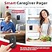 CallToU Caregiver Pager Wireless Call Button System Call Bell Alert Button Wireless Calling System for Elderly at Home/Deaf Eldrely/Clinic/Medical Institution/Nursing Home (CC22WH 4-1)