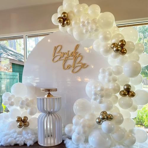 Image of Jobkoo White Balloons, 30pcs - 12inch, White Matte Latex Balloons for Arch, Garland, Bouquet, Party Decorations, BLSR010