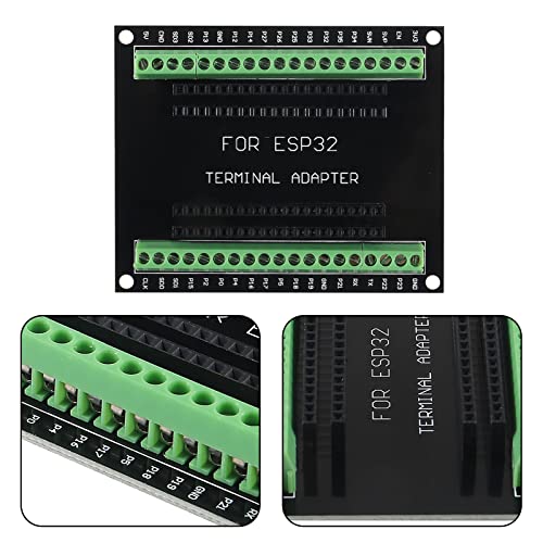 Image of ESP32 Development Board 38Pin Narrow Version WiFi + Bluetooth Microcontroller ESP-32 ESP-32S Board ESP-WROOM-32 with ESP32 Breakout Board GPIO 1 into 2 Terminal Screw Board