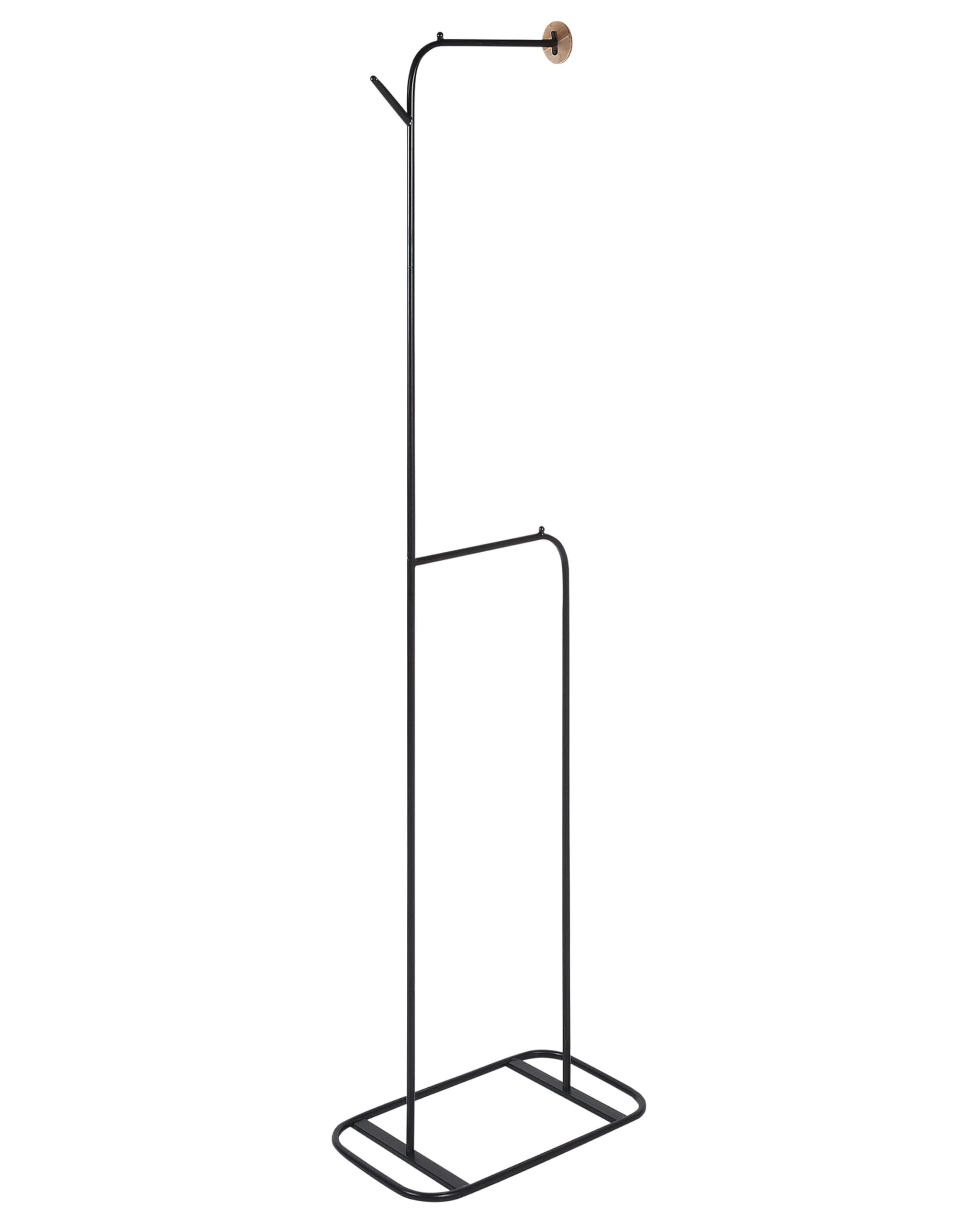Beliani Black Iron Garment Rack Clothes Stand Eureka