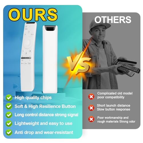 Image of Voice Remote for Samsung Smart TV Remote Control Replacement, Universal for Samsung Remote Control (BN59-01330H / RMCSPR1AP1) for Frame Crystal UHD QLED QLED QN Smart TVs