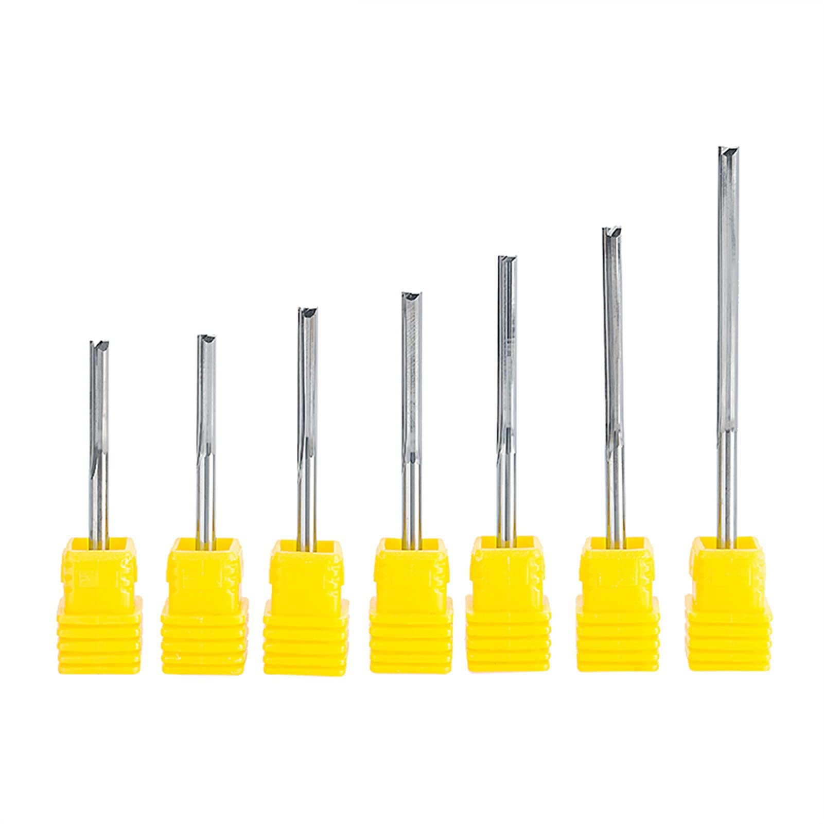 TTT. Codolo 10 pz/Set 3.175mm 4mm Shank 2 Flute CNC Router Bit frese frese su legno intaglio schiuma compensato (Size : 2ZX332)
