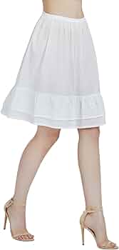 Sottogonna Donna In Cotone - Con Pizzo Sangallo E Vita Elastica, Antistatico - Foto 7