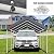 Carport Canopy 10'x20' Replacement Cover, Waterproof & UV Protected Garage Top Tarp Shelter Cover with Ball Bungee Cords, Car Cover Tent (Frame is not Included)