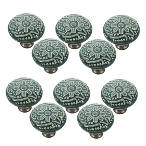 SEWACC 10 Pezzi Pomolo per Mobile Ceramica Design Vintage per Armadi Porte e Armadi Facile Installazione e Durabilità per Cucina e Bagno