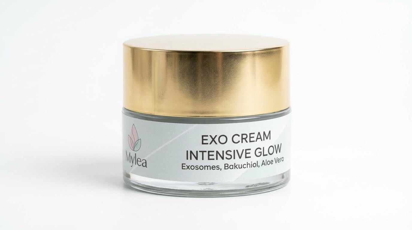 Mylea ExoCream Crema Viso Antirughe Esosomi e Bakuchiol anti age 50ml | Crema idratante antimacchie, texture ricca, riduce rughe e discromie, pelle luminosa e compatta, made in Italy