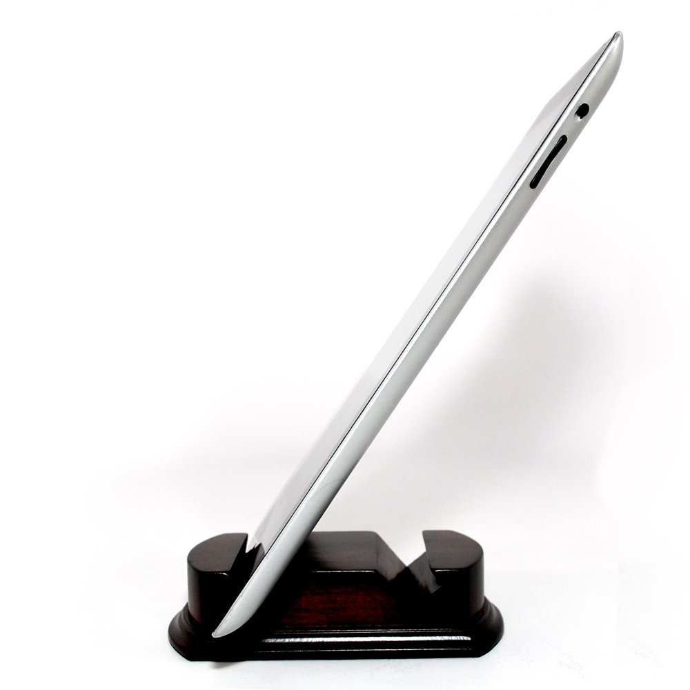 Bois Station de Chargement pour Smartphone et Apple Watch Acajou